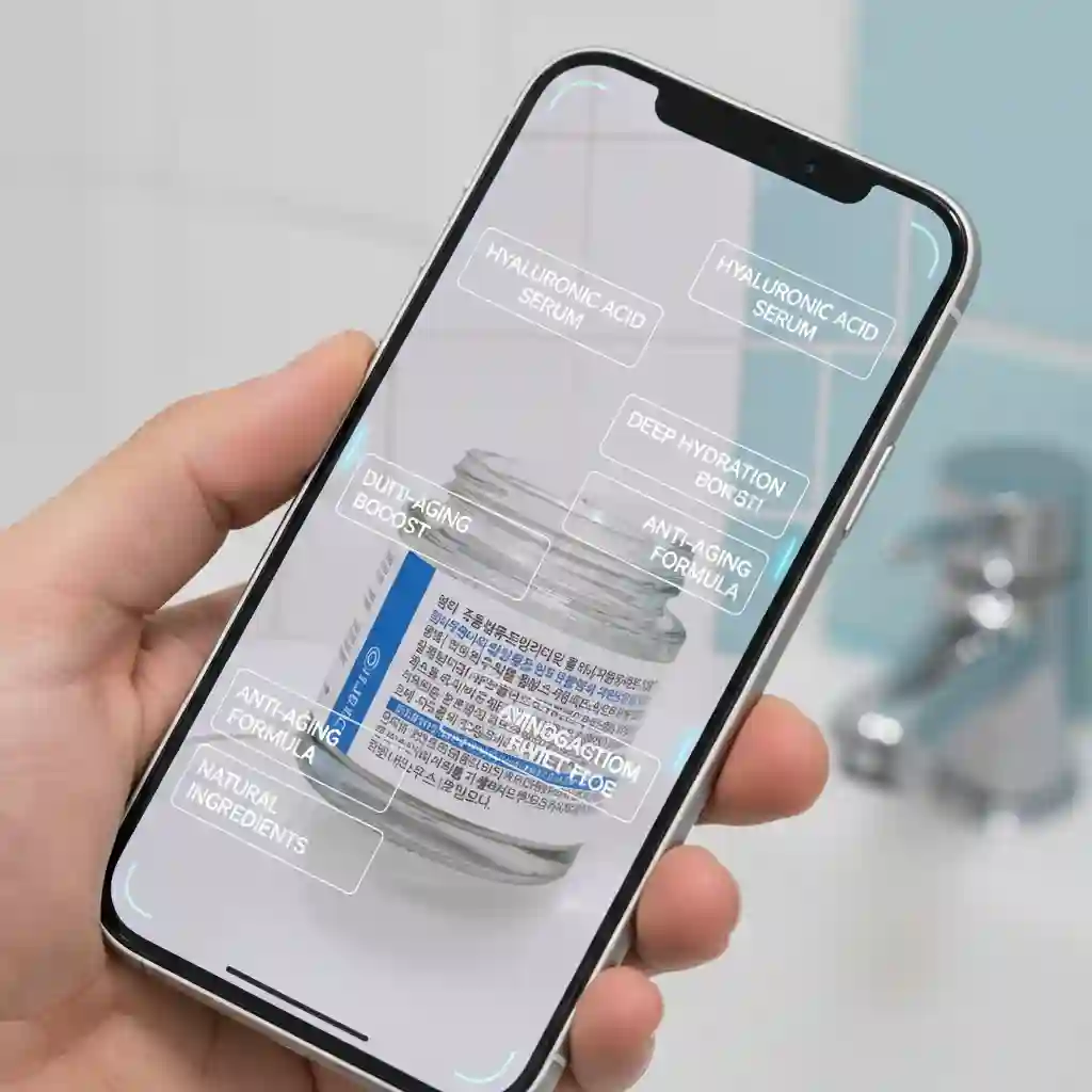 A smartphone camera translates Korean street signs in real time as a korean to english image translator recognizes text, overlays accurate English guidance, and helps the user navigate busy city roads and subway stations confidently.