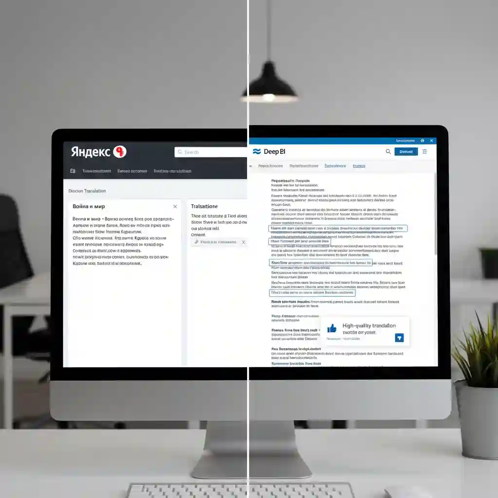 Yandex Translate interface compared with the sider ai image translator, noting strong recognition yet highlighting simplicity and speed advantages of Sider’s integrated in-browser design.