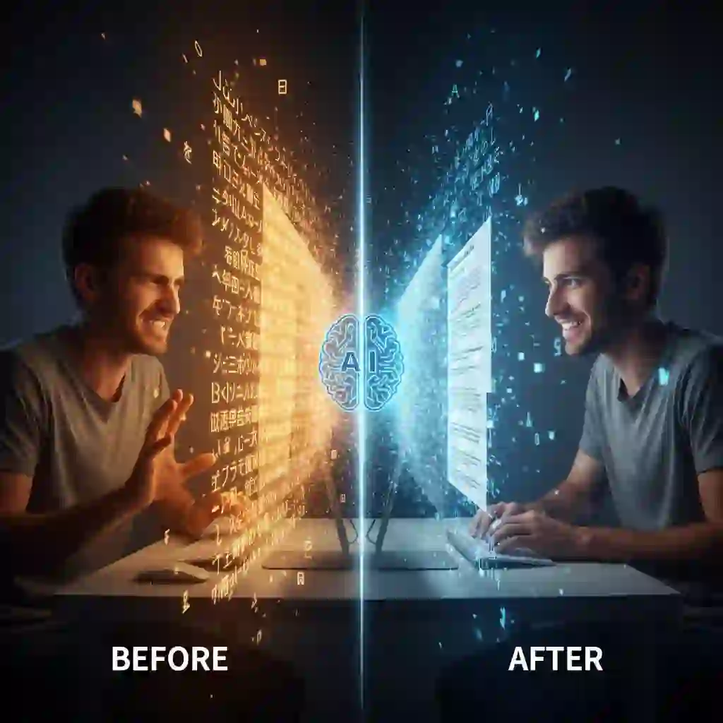 Visual workflow showing the sider ai image translator performing AI OCR, context-aware translation, and instant results in one streamlined step, eliminating tab switching and manual copying for efficient screenshot translation.