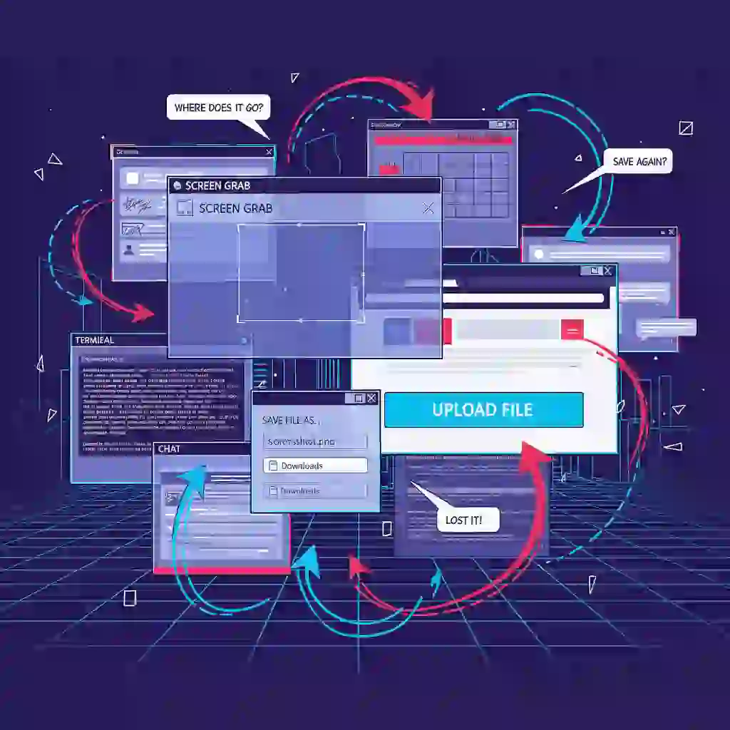 Diagram of fragmented workflows resolved by the sider ai image translator, integrating upload, OCR, and translation into a single in-browser action to streamline productivity and maintain deep focus.