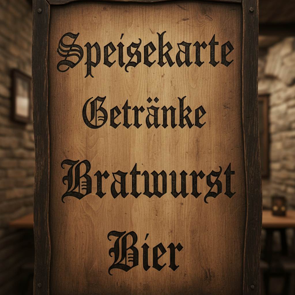 Before — original marketing visual with source-language text before menu-translator processing.