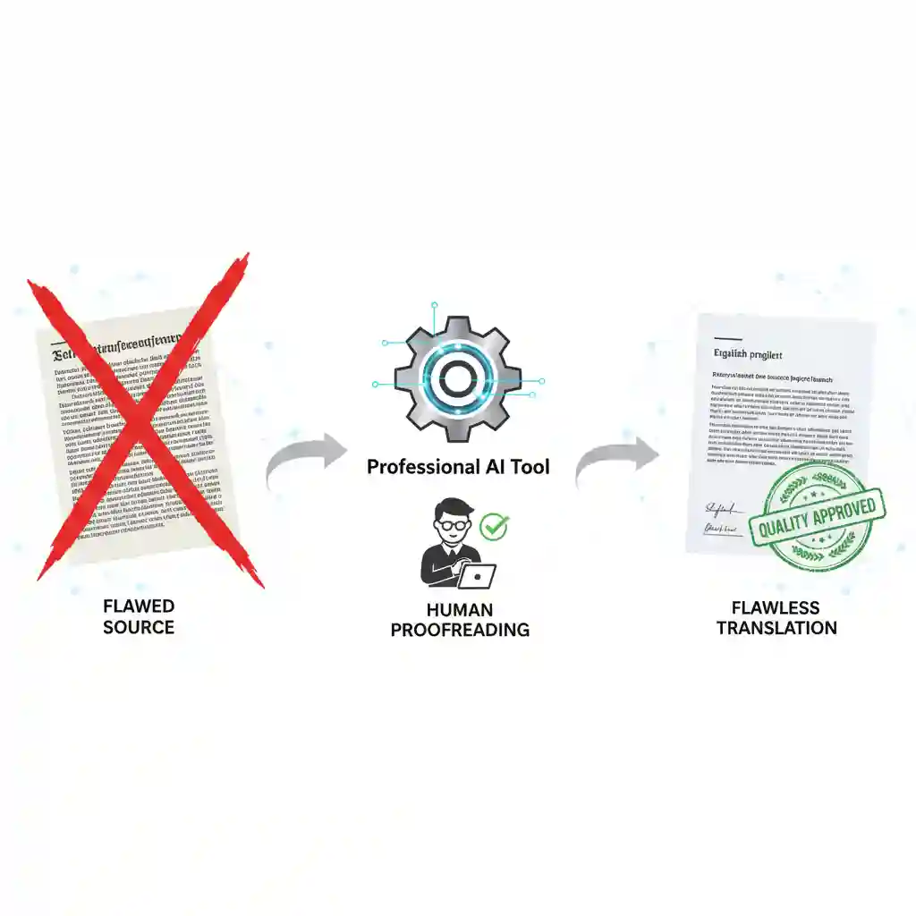 Final takeaway summarizing key steps to translate german image to english flawlessly, stressing preparation, reliable tools, and human proofreading to avoid costly mistakes and ensure professional, accurate results.