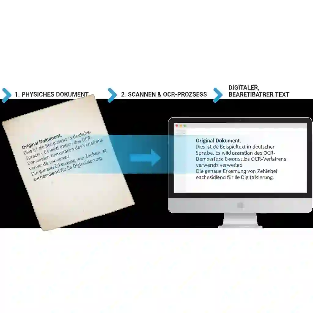 Diagram explaining OCR fundamentals required to translate german image to english effectively, showing text recognition pipeline, common pitfalls, and why clean input images enable accurate extraction before translation and formatting preservation.