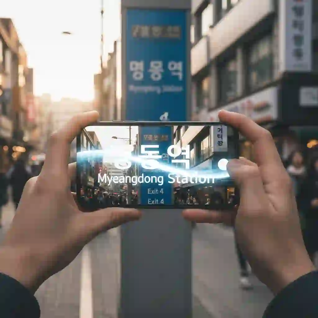 Demonstration of yandex translate image AR camera mode, replacing foreign text live on screen with your target language, delivering instant understanding without snapping photos.