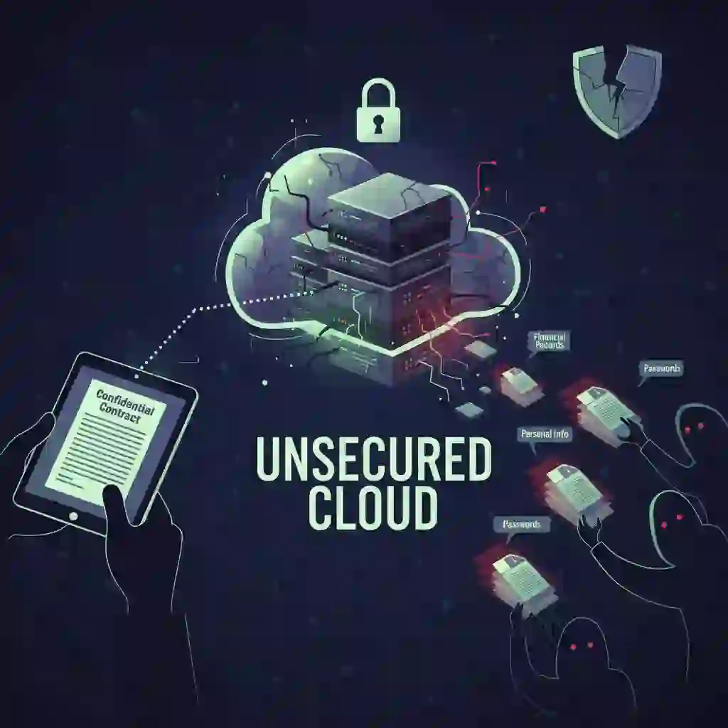 Illustration warns of privacy risks when uploading images for french to english image translation to untrusted platforms, stressing encryption, policies, reputation, and reviews before sharing sensitive content.