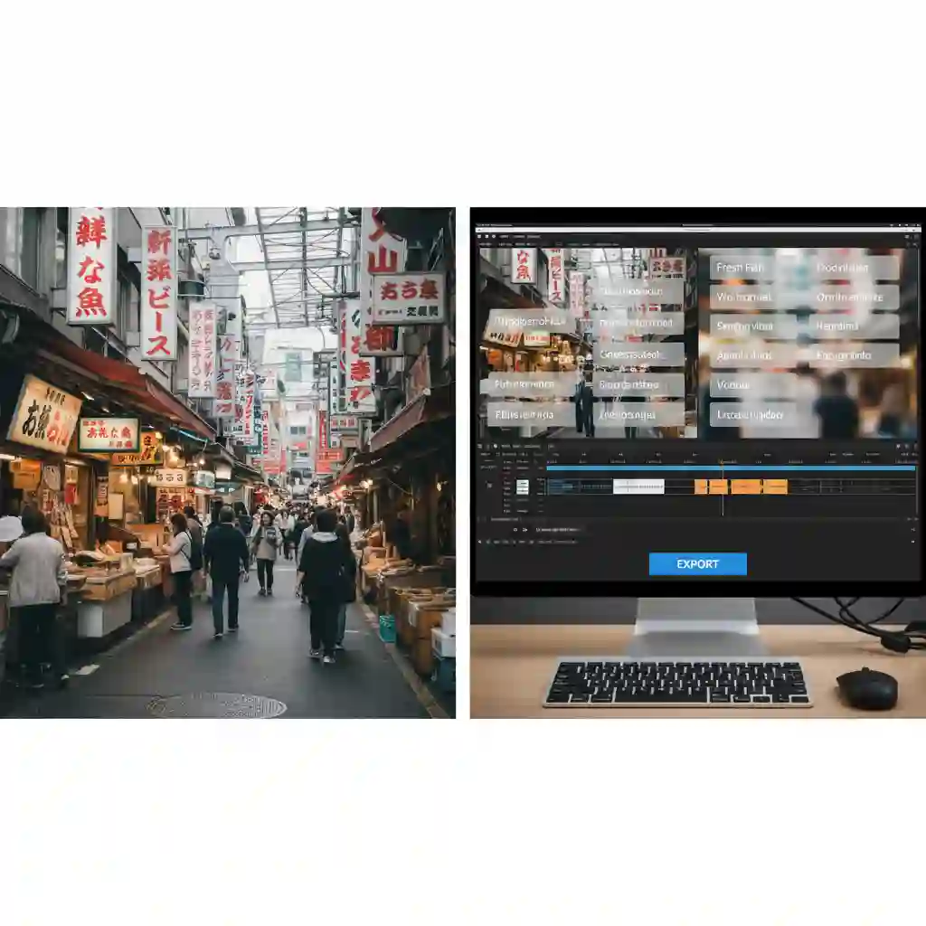 Export and proofreading step in an ai translate images workflow, aligned text and preserved layout enable quick verification and one-click export of final localized images ready for publication