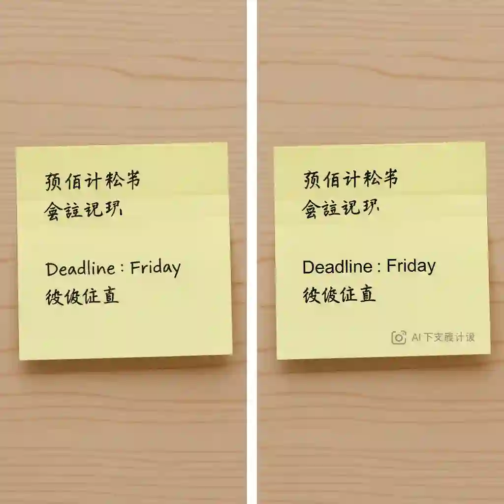 Handwritten text recognition in an ai translate images scenario, illustrating challenges with messy cursive and improved accuracy for neat board-style writing and clear printed forms in photos